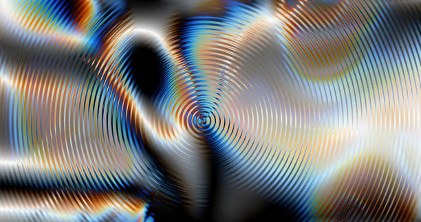 Flowing liquid metal spots for an unusual design