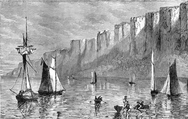 istock The Palisades on Hudson River in 19th Century New York USA 1425908056