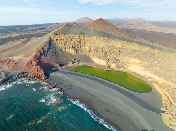 istock Los clicos lagoon from aerial view 1425934455
