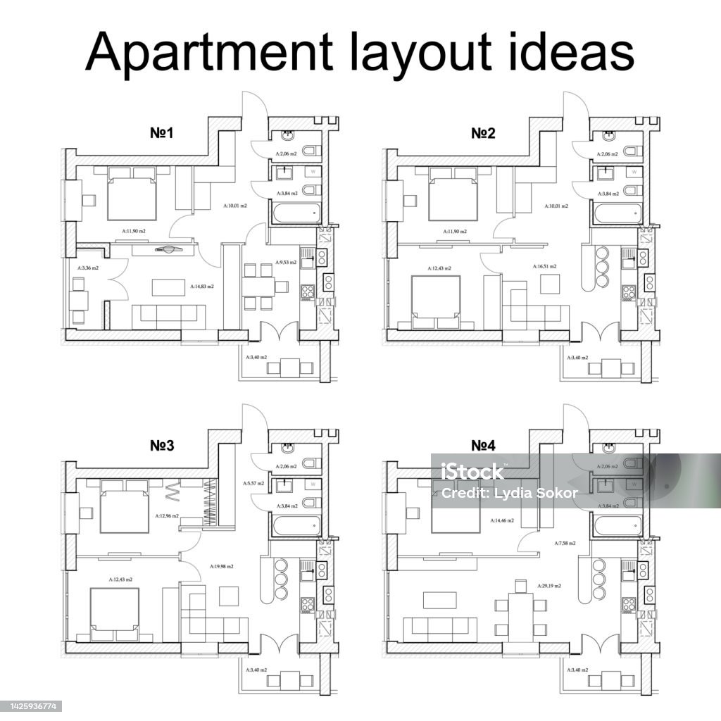 Apartment Layout Ideas Stock Illustration - Download Image Now ...