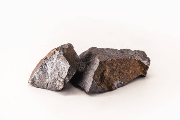 istock iron ore, rocks from which metallic iron can be obtained, iron extracted from magnetite, hematite or siderite. raw material for the metallurgical industry 1425947888