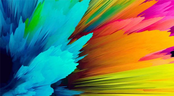 istock Abstract 3d background of color stains of paints 1425958950