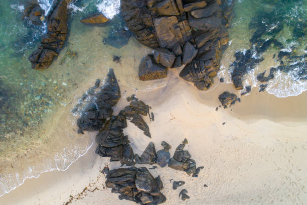 istock aerial view of a rocky beach 1425961068