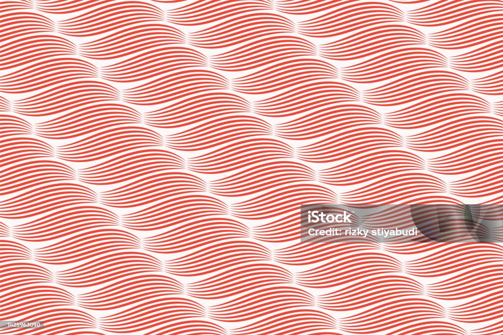 Subtle Wave Pattern Red Red Diagonal Wave Blend Line Pattern Design Template Stock Illustration ...
