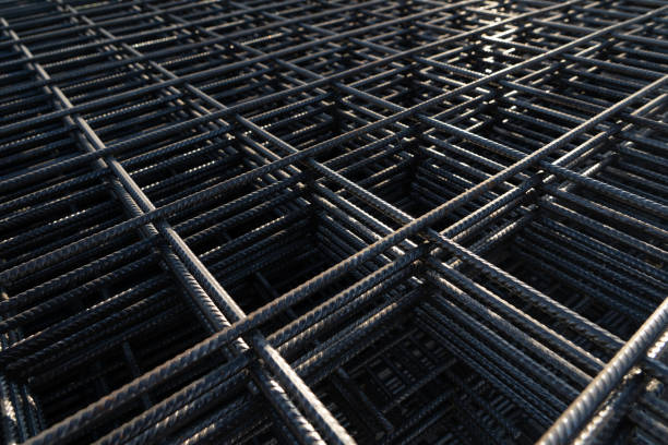 istock The rebar is bonded with steel wire for use as a construction infrastructure. Which part of the rebar has rusted due to chemical reactions. 1425967555