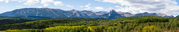 magnifiques montagnes rocheuses du colorado lors d’une randonnée jusqu’à west elk peak. près de gunnison - rocky mountains panoramic colorado mountain photos et images de collection