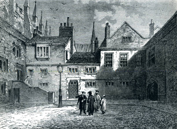 istock Westminster Abbey, The Deanery 19th Century illustration 1425971473