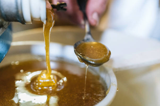 Golden coloured liquid