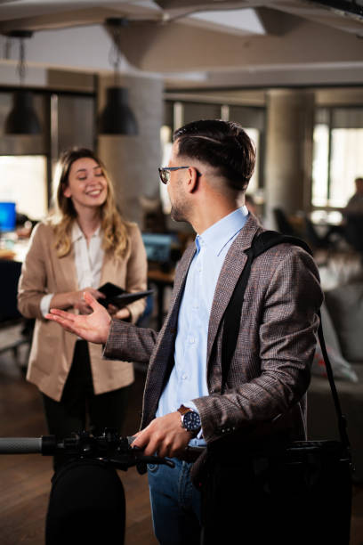 istock Portrait of handsome man in office 1425997614