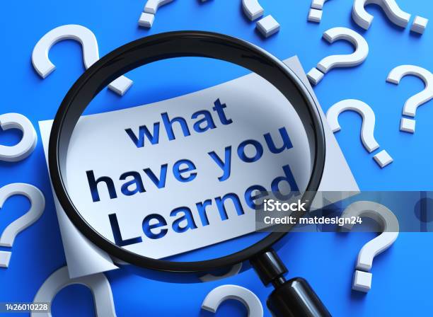 What Have You Learned Stock Photo - Download Image Now - Recap, Examining, Wisdom