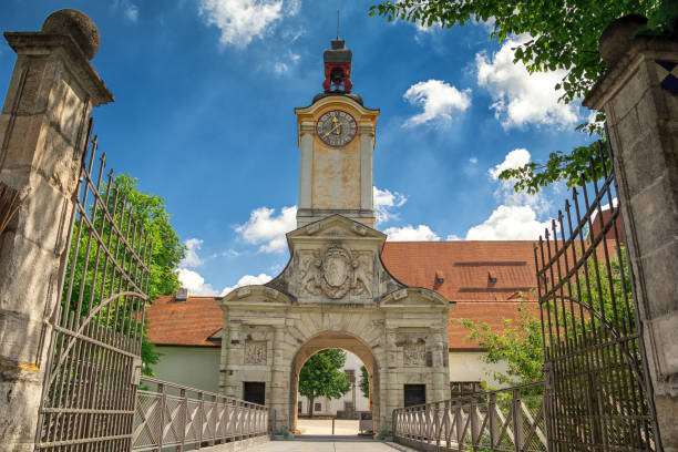 a beautiful summer view in a park in germany, ingolstadt