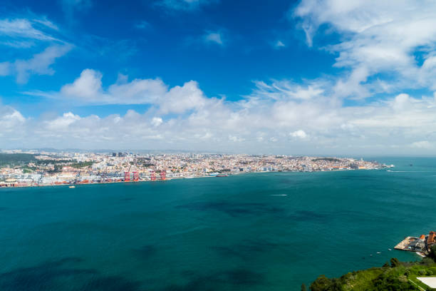 istock Panoramic views of Lisbon from Almada Cristo Rey 1426011498