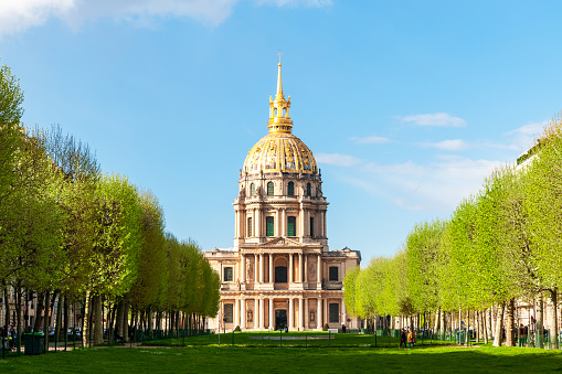 Les Invalides cathedral in Paris