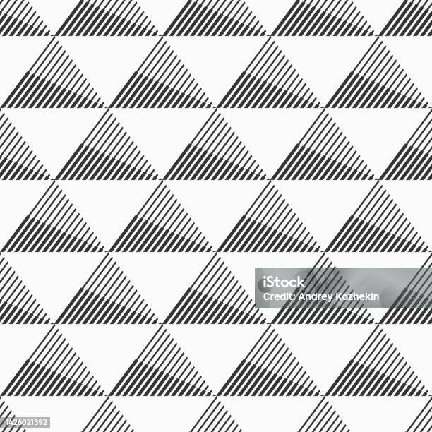 Abstract Vector Seamless Pattern Striped Triangles Pattern Stock ...