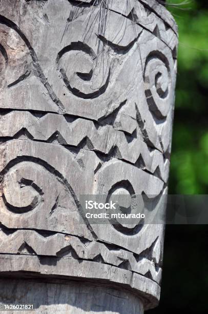 A Uma Fukun Sacred House Carved Capital Liquiça East Timor Stock Photo - Download Image Now