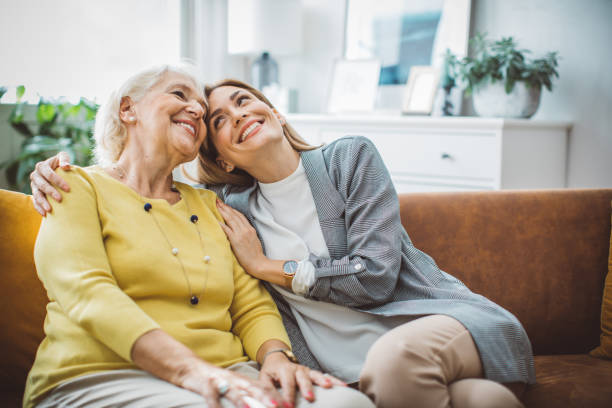 istock Senior woman talking with daughter 1426024575