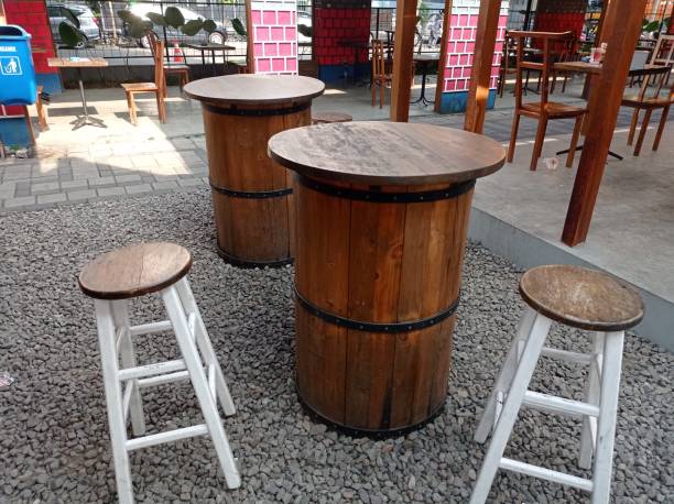 istock Beautiful round chair and table 1426035158