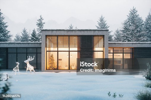 istock Christmas Night At The Chalet 1426046174