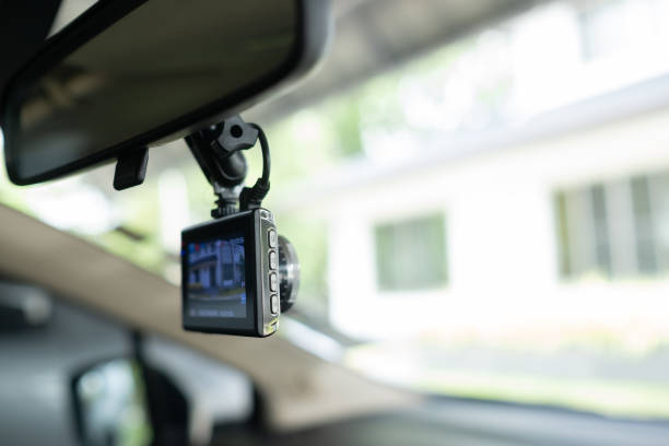 istock Car video recorder, cctv, safety first 1426046701