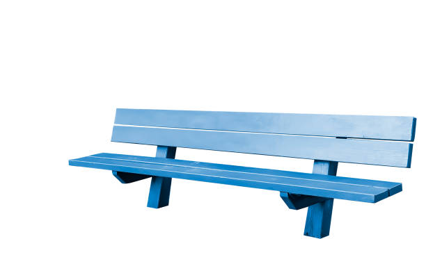 istock Classics style of wood park bench with clipping path. 1426053904