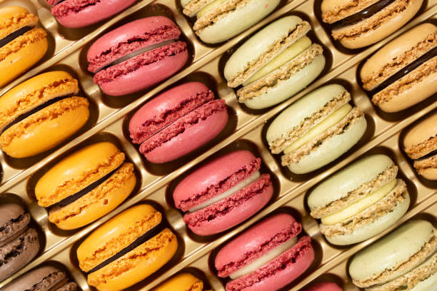 istock Colorful french dessert macarons 1426056624