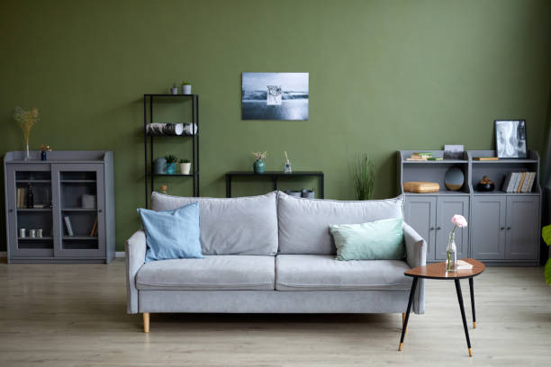 istock Modern living room with comfortable sofa 1426056727