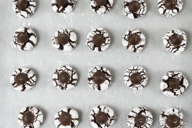 istock Chocolate crinkle cookies in powdered sugar 1426060370
