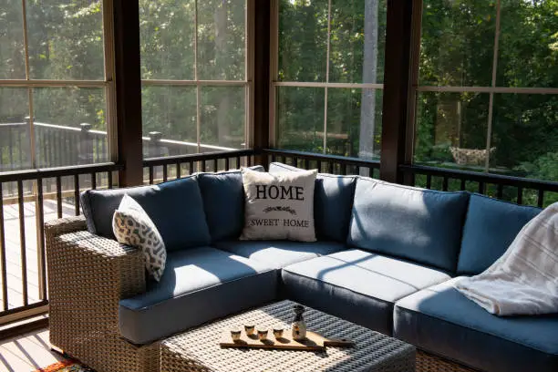 Photo of Porch Corner on a Sunny Summer Day