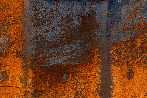 Rusty weathered metal texture background