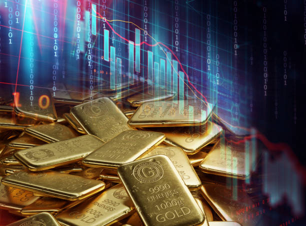 istock stack of  shiny gold bars on financial gold price graph  3d illustration 1426073817