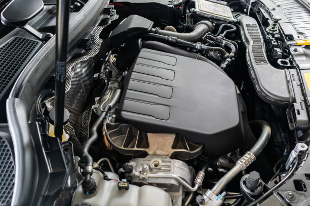 istock modern car engine under hood close up detail 1426075245