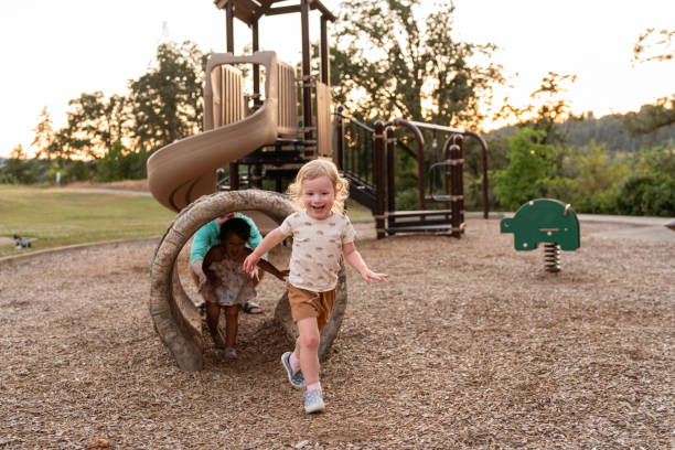 Toddler Friends Playing Together