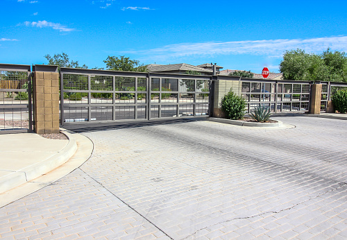 Modern Metal Entrance And Exit Security Gates