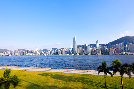 Victoria Harbor and Hong Kong Island
