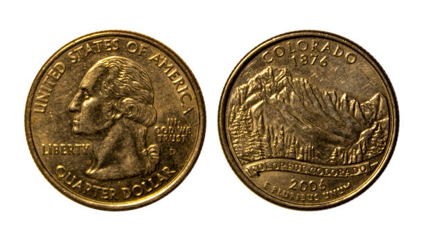istock USA ¼ dollar coin. 1426087174