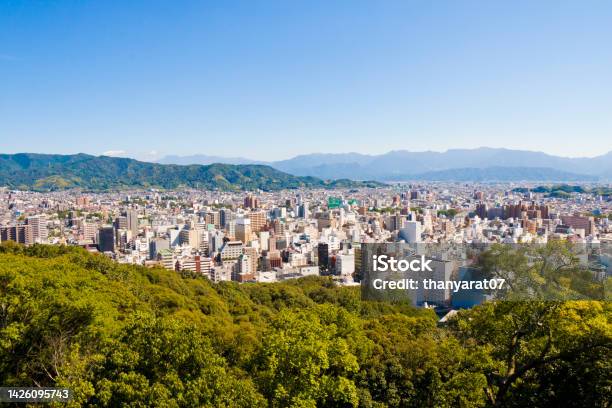Matsuyama Cityscape Ehime Prefecture Shikoku Japan Stock Photo - Download Image Now