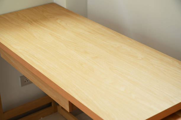 istock wooden table in the room, interior design 1426097160