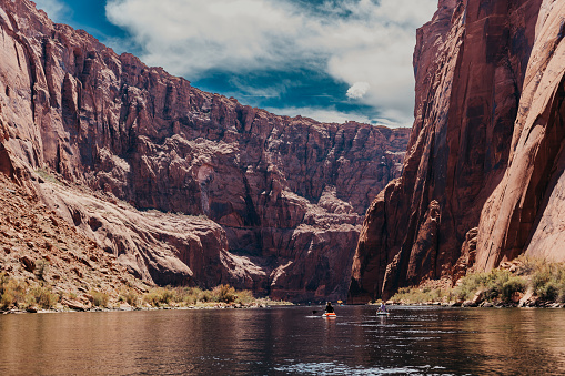 View from the Salt River in the Sonoran Desert near Phoenix Arizona