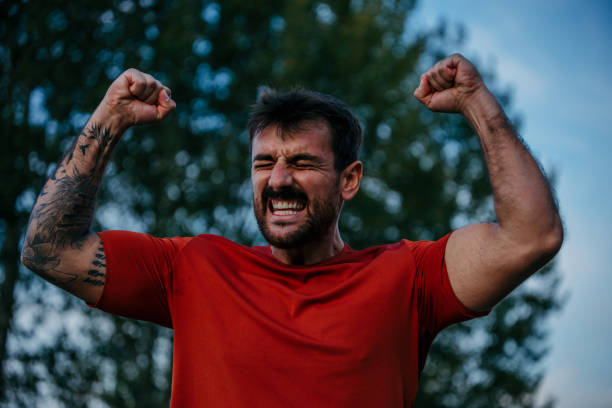 istock Happy to reach my goal 1426115693