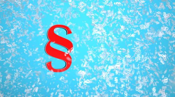 Paragraphs Confetti Red paragraph amid white confetti paragraphs. 3d illustration. paragraf stock pictures, royalty-free photos & images