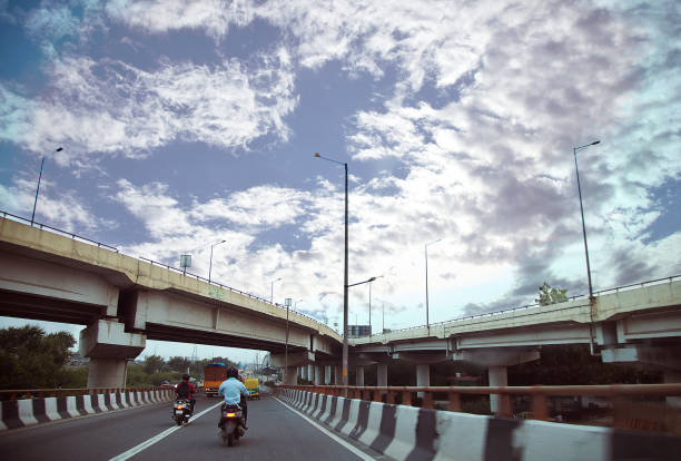istock Elevated highway bridge and road traffic 1426137578