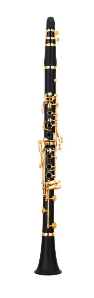 Clarinet isolated on a white background