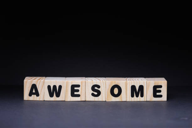 istock Awesome word on wooden cubes 1426145227