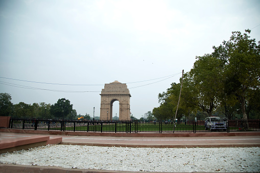 Panaromic entrance view of Bidar Fort, Bidar, Karnataka, India