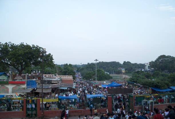 istock Crowded street with market stalls 1426148520