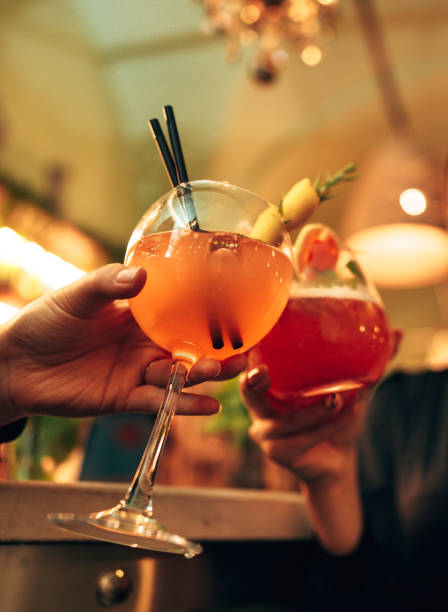 istock Old Fashioned tropical drink at the bar counter 1426155296