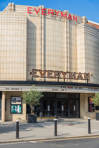 London, UK - 20 July, 2022 - Everyman Cinema in Muswell Hill