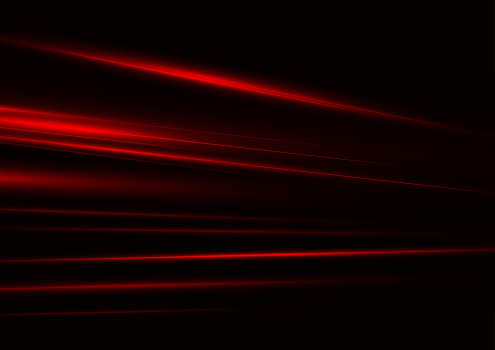 Abstract red speed neon light effect on black background vector illustration. eps file.
