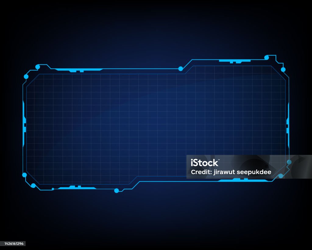 Photo Frame Computer Science Technology Screen Frame Science Hologram Template Technology Game Stock ...