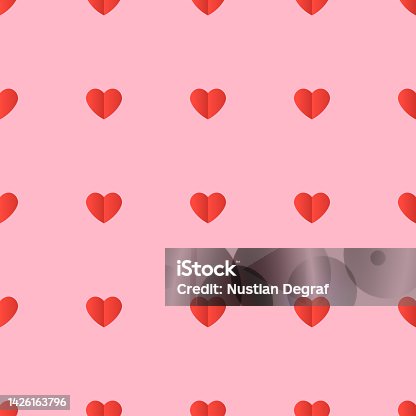 istock romance seamless pattern pink color, print for fabric or wrapping paper and packaging valentine day gift background vector 1426163796